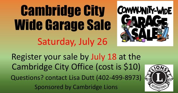 Cambridge City Wide Garage Sale