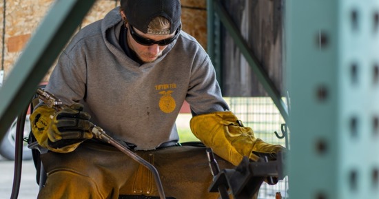 NCTA alumnus Eric Grimes puts his “learn by doing” experience to work as a welder at WearParts in Gothenburg. Grimes, a 2025 graduate of NCTA’s Agricultural Equipment Management program, said the welding skills he developed at NCTA helped prepare him to step into his current role.