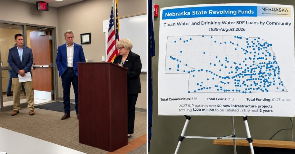 Gov. Pillen Traveled to McCook for News Conferences and Community Leader Event