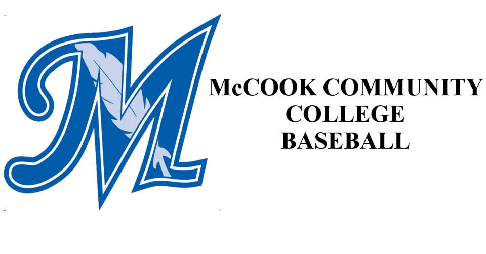 McCook Community College Logo on the left with the words McCook community college baseball on the right.